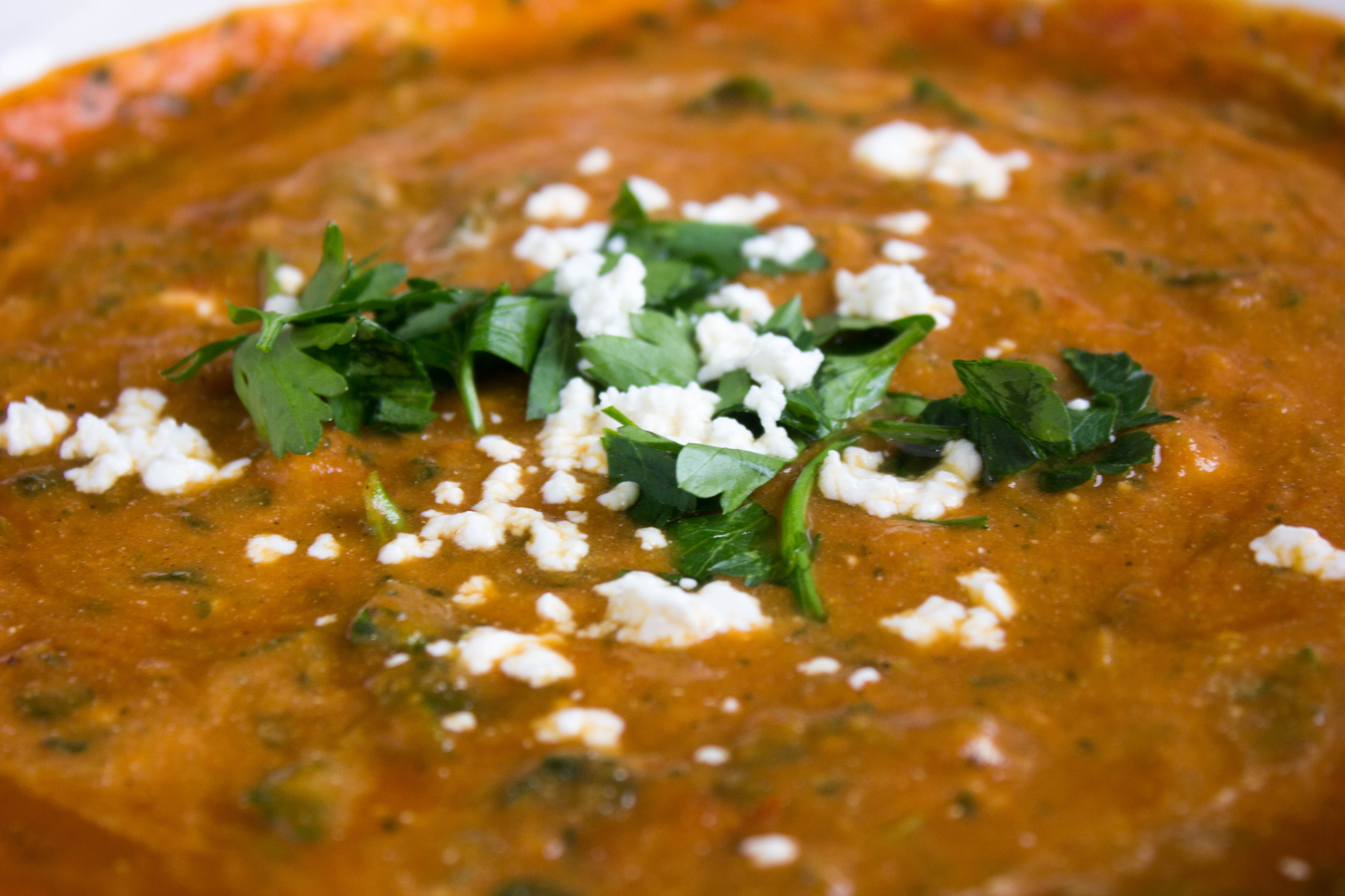 Moroccan Pumpkin Tomato Soup