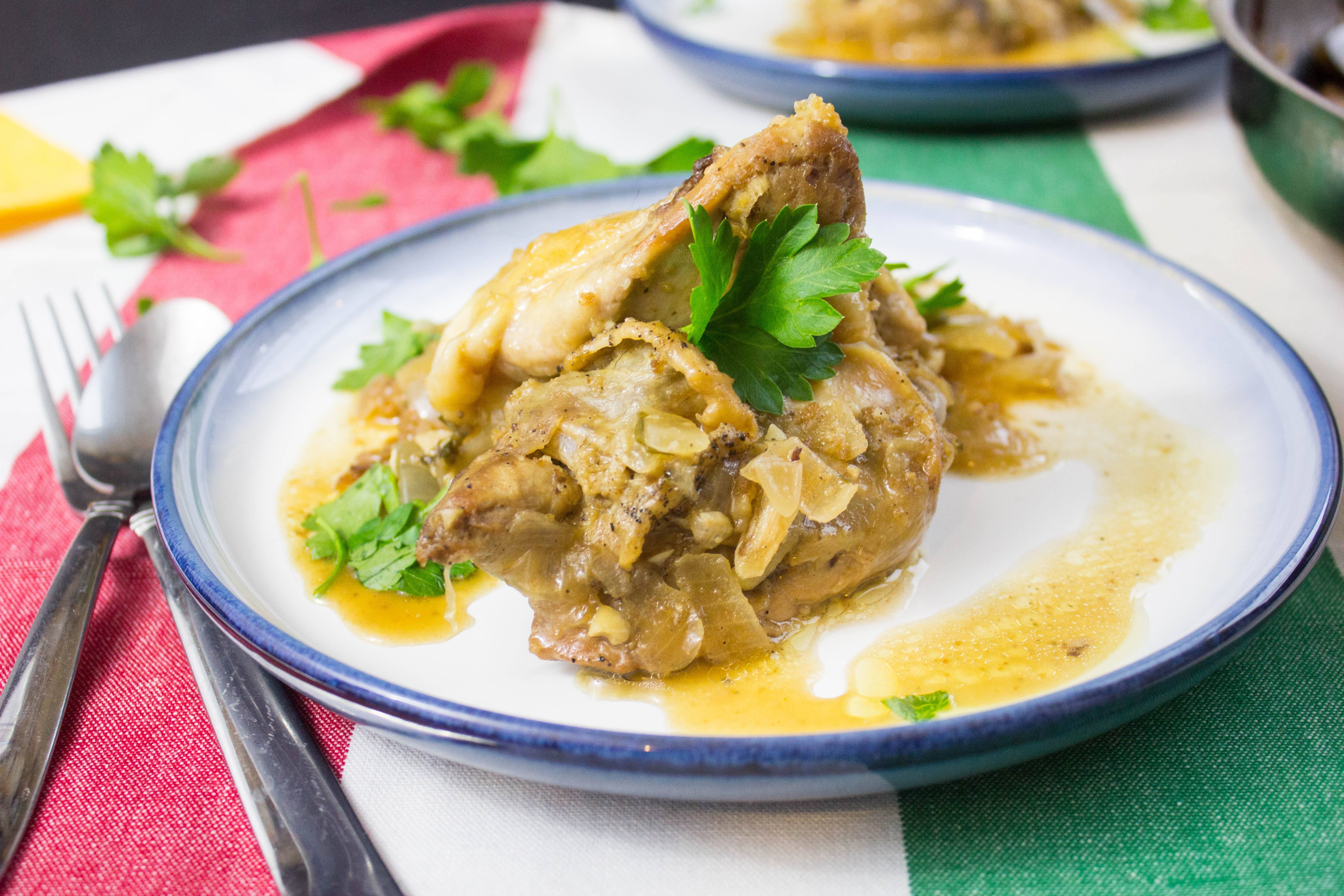 Spanish Chicken with Saffron & Almonds The Hungary Buddha Eats the World