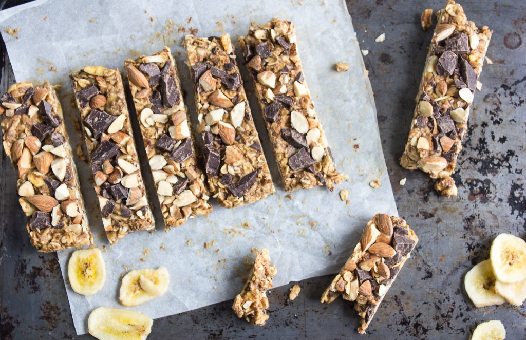 No Bake Chocolate Banana Granola Bars The Hungary Buddha Eats the World
